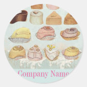snoep chocolade ronde sticker (Voorkant)