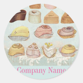 snoep chocolade ronde sticker