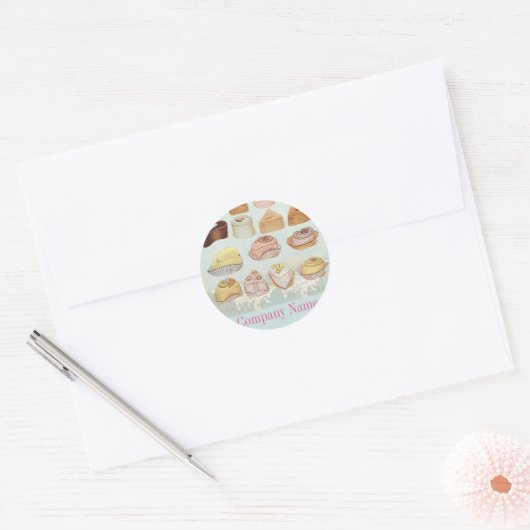 snoep chocolade ronde sticker (Envelop)
