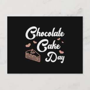 Snoep Chocolate Cake Day Sweet Dessert cadeau idee Briefkaart