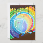 Snoep Chocolate Teenage Dream Land Sweet Invite Kaart (Achterkant)