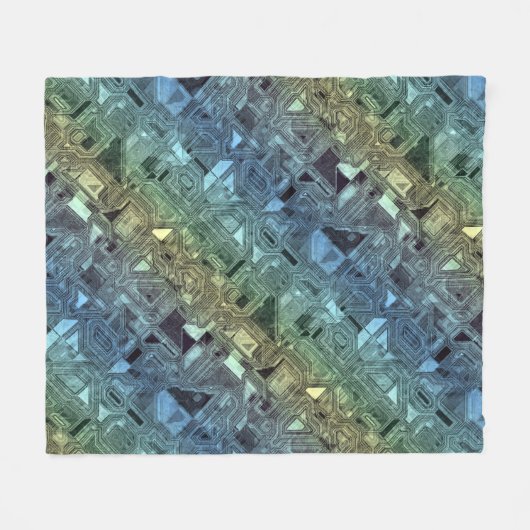 snoep circuits - citroen limoen : fleece deken (Voorkant (Horizontaal))