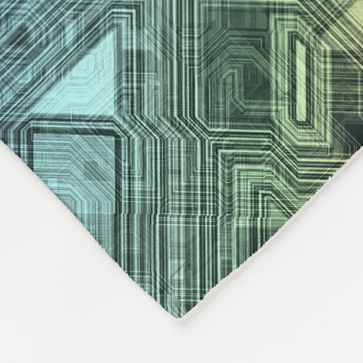 snoep circuits - citroen limoen : fleece deken (Hoek)