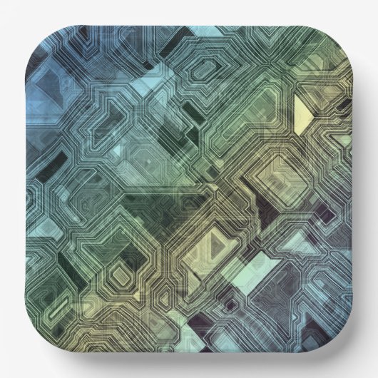 snoep circuits - citroen limoen : papieren bordje (Voorkant)