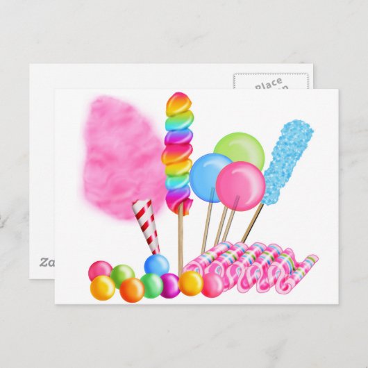 Snoep Circus Briefkaart (Voorkant / Achterkant)