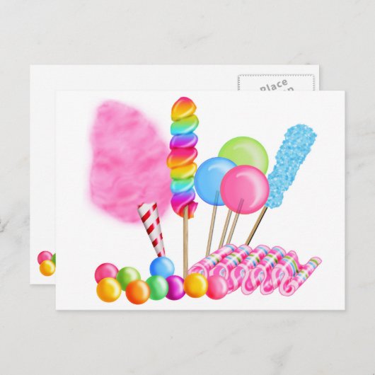 Snoep Circus Briefkaart (Voorkant / Achterkant)