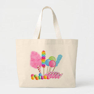 Snoep Circus Grote Tote Bag