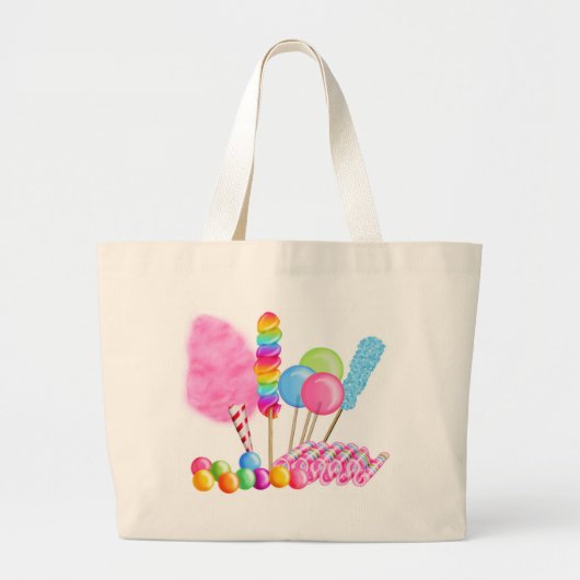 Snoep Circus Grote Tote Bag (Voorkant)