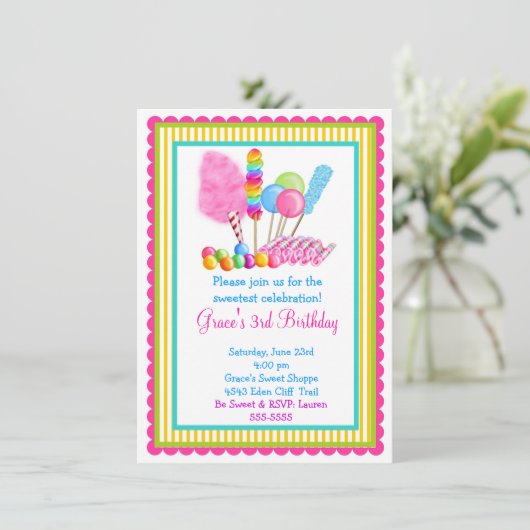 Snoep Circus Kaart (Staand voorkant)