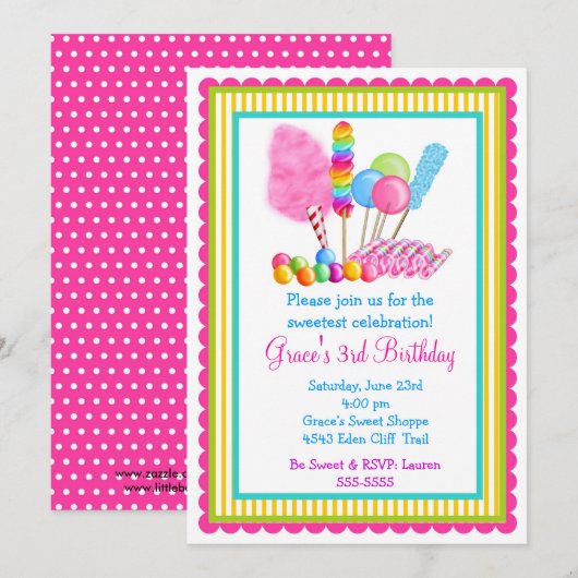 Snoep Circus Kaart (Voorkant / Achterkant)