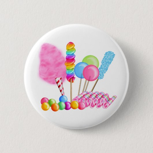 Snoep Circus Ronde Button 5,7 Cm (Voorkant)