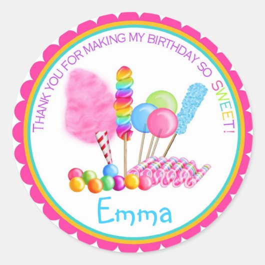 Snoep Circus Stickers (Voorkant)