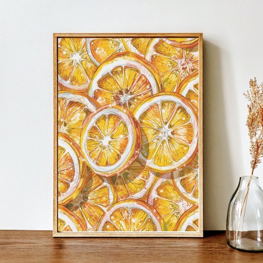 Snoep Citrus Swirl – Leuke Retro Citrussnoep Poster