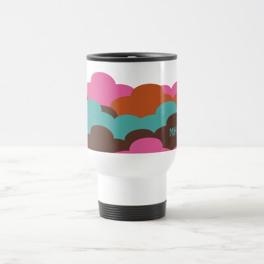 Snoep Clouds aangepaste monogram-mokken Reisbeker (Center)