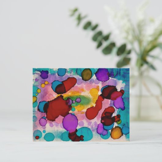 Snoep Clown Briefkaart (Staand voorkant)