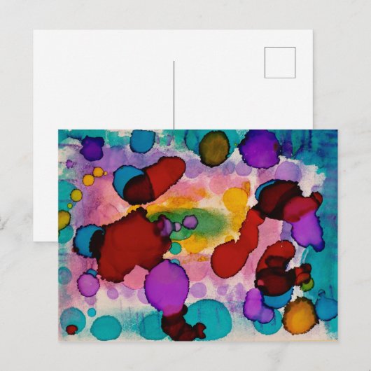 Snoep Clown Briefkaart (Voorkant / Achterkant)