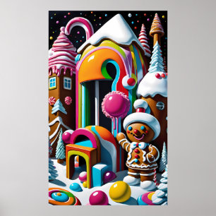 Snoep-Coated Christmas Greeter - Ken Gage Art Poster