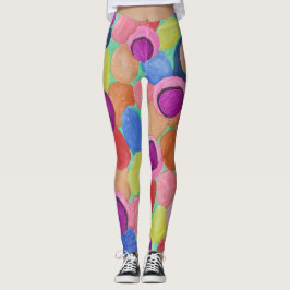 Snoep Colored Flowers Leggings