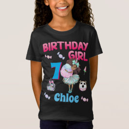 Snoep Colorful Birthday Afro America Girl Sweet T-shirt