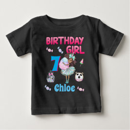 Snoep Colorful Birthday Afro America Girl Sweet T-shirt