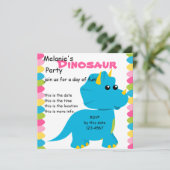 Snoep Colors Dino Kaart (Staand voorkant)