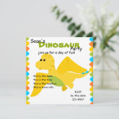 Snoep Colors Dino Kaart (Staand voorkant)