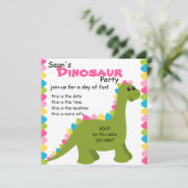 Snoep Colors Dino Kaart (Staand voorkant)