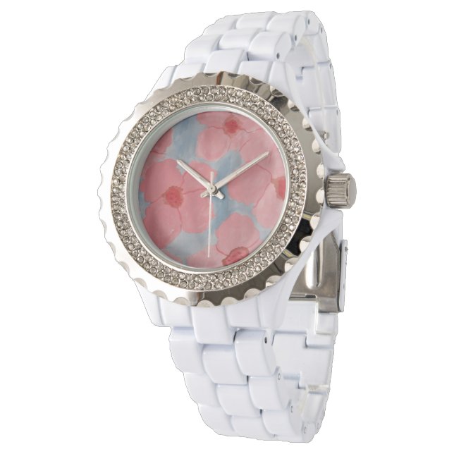 Snoep Colour Flowers Horloge (Gekanteld)