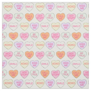 Snoep conversatie Hart Valentijnsdag Sweet Stof