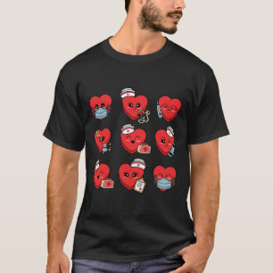 Snoep conversatie hart verpleegkundige Valentijn v T-shirt