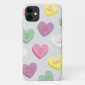 Snoep conversatie harten met bewerkbare tekst Case-Mate iPhone case (Achterkant)