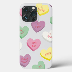 Snoep conversatie harten met bewerkbare tekst Case-Mate iPhone case