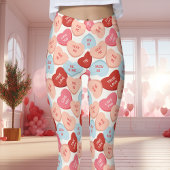 Snoep Conversation Hearts Valentijnsdag Leggings