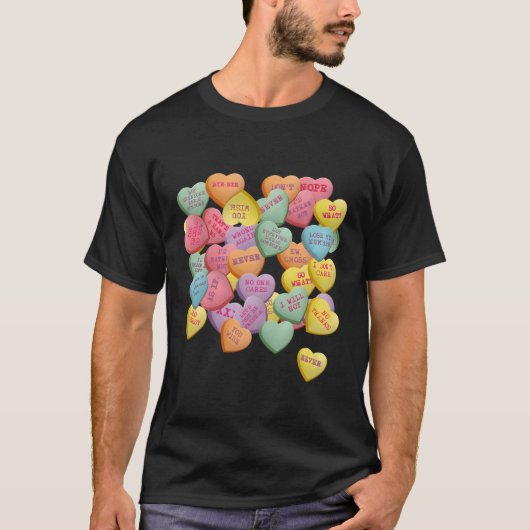 Snoep Conversation Hij voor Anti's Day T-shirt (Voorkant)