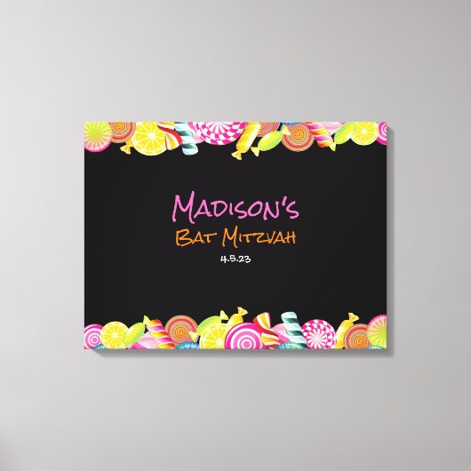 SNOEP COUTURE Bat MitzvahSign In Memory Board Canvas Afdruk (Voorkant)