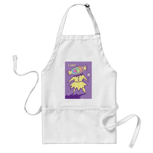 Snoep Crazed Girl Apron Standaard Schort (Voorkant)