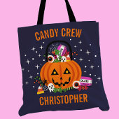 Snoep Crew Pompoen Emmer Gepersonaliseerde Hallowe Tote Bag