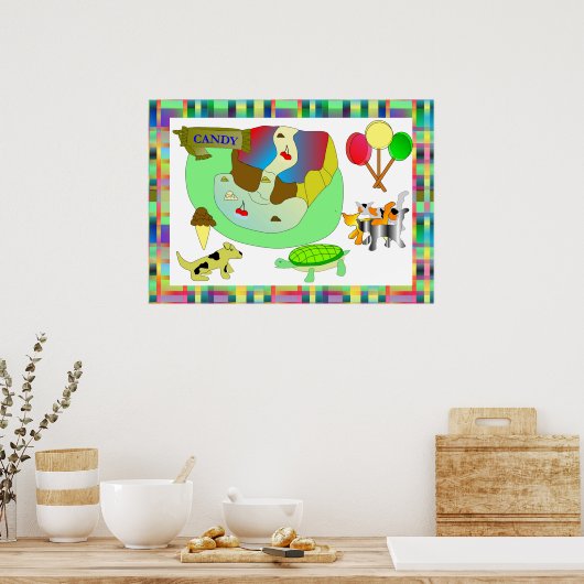 Snoep Critters Poster (Keuken)