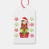 Snoep Crush Elf Kerstmis Cadeaulabel (Voorkant)