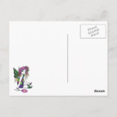 snoep "Crystal" Rainbow Butterfly Fairy Briefkaart (Achterkant)