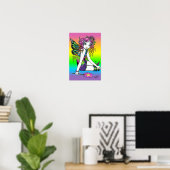 snoep "Crystal" Rainbow Butterfly Fairy Poster (Thuiskantoor)