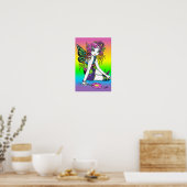 snoep "Crystal" Rainbow Butterfly Fairy Poster (Keuken)