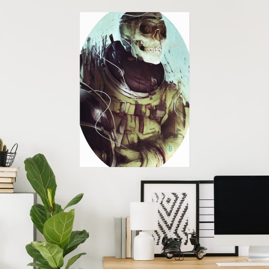 Snoep Csmonaut Canvas afdrukken Poster (Thuiskantoor)