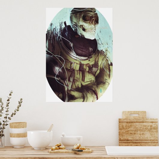 Snoep Csmonaut Canvas afdrukken Poster (Keuken)