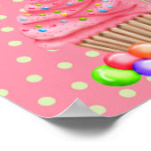 Snoep Cupcakes Sweet Shoppe Banner Poster (Hoek)