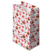 Snoep Cupcakes Valentijnsdag Klein Cadeauzakje (Voorkant Gekanteld)