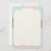 Snoep Cute Beer 1e verjaardag Uitnodiging (Achterkant)