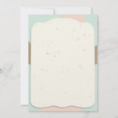 Snoep Cute Beer Baby shower Invitation Kaart (Achterkant)