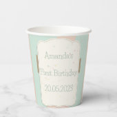 Snoep Cute Beer Cups Papieren Bekers (Achterkant)