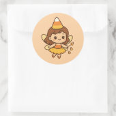 Snoep Cutie Ronde Sticker (Tas)